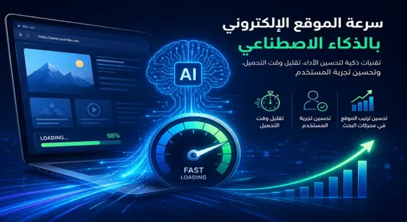 خطوات عملية لزيادة سرعة الموقع الإلكتروني بالذكاء الاصطناعي